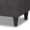 Baxton Studio Brette Charcoal Upholstered Brown Wood Storage Bench Ottoman 155-9107 - alternate 9